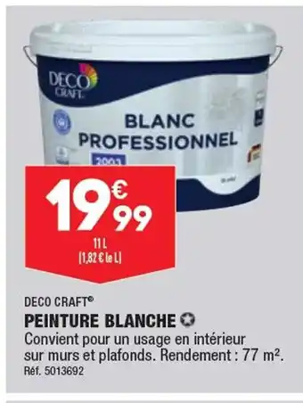 ALDI PEINTURE BLANCHE offre