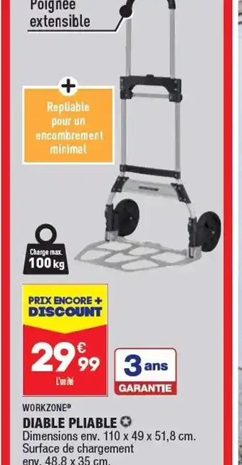 ALDI DIABLE PLIABLE offre