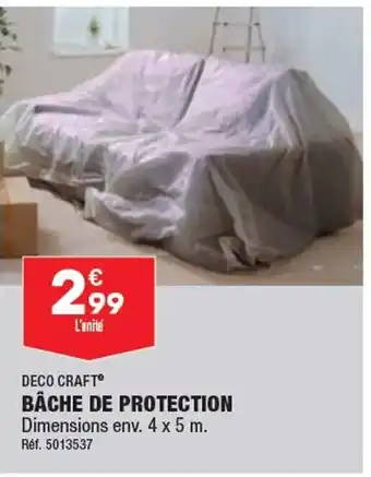 ALDI BÂCHE DE PROTECTION offre