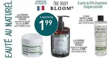 Stokomani La Crème Hydratante Visage, L'eau Micellaire , La Crème Lavante Mains The Body Bloom offre