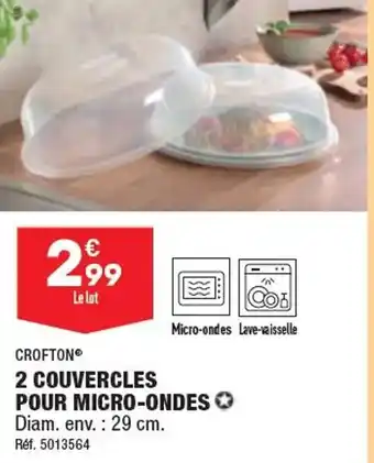 ALDI 2 COUVERCLES POUR MICRO-ONDES offre