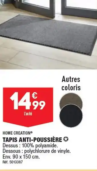 ALDI TAPIS ANTI-POUSSIÈRE offre