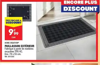 ALDI PAILLASSON EXTÉRIEUR offre