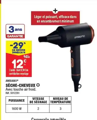 ALDI SÈCHE-CHEVEUX offre