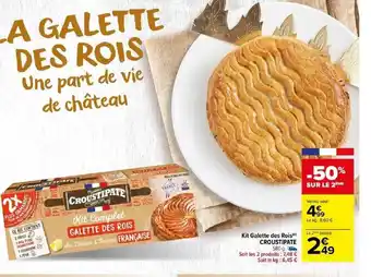 Carrefour Kit Galette des Rois) CROUSTIPATE 580 g. offre