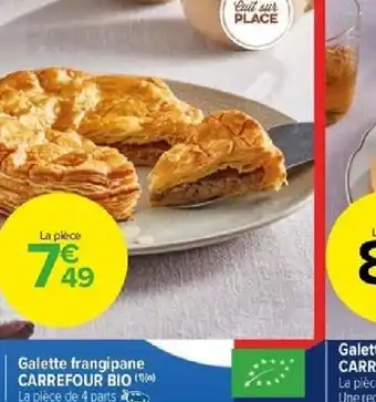 Carrefour Galette frangipane CARREFOUR BIO offre