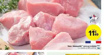 Carrefour Veau blanquette sans os à mijoter offre