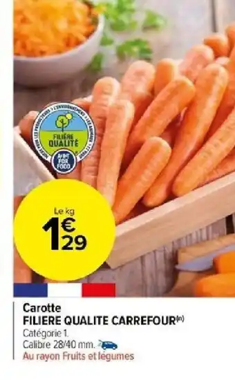 Carrefour Carotte offre