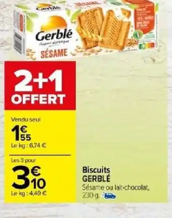 Carrefour Biscuits GERBLÉ offre