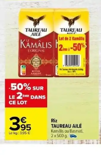 Carrefour Riz TAUREAU AILÉ offre