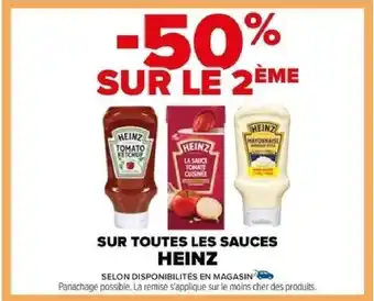 Carrefour SUR TOUTES LES SAUCES HEINZ offre