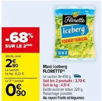 Maxi iceberg FLORETTE