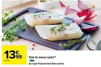 Carrefour Filet de morue salée offre