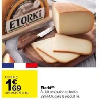 Carrefour Etorki offre