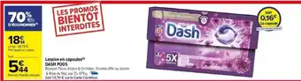 Carrefour Lessive en capsules DASH PODS offre
