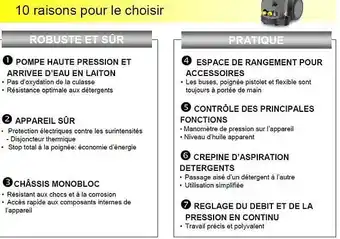 Brico Cash Nettoyeur haute pression eau froide karcher hd 5/15 c plus 1.520-931.0 offre