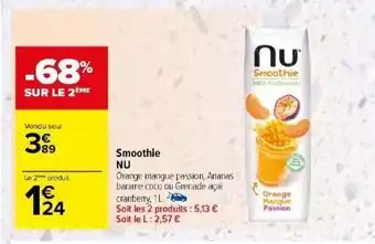 Carrefour Smoothie NU offre