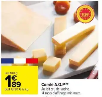 Carrefour Comté A.O.P offre