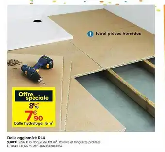 Castorama Dalle Aggloméré Rl4 offre