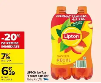 Carrefour LIPTON Ice Tea "Format Familial" offre