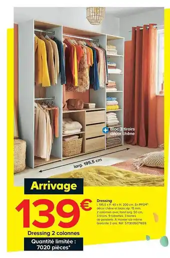 Castorama Dressing 2 Colonnes offre