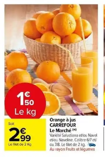 Carrefour Orange à jus CARREFOUR Le Marché (m) offre