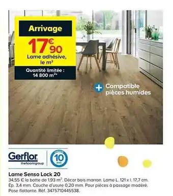 Castorama Lame Senso Lock 20 offre