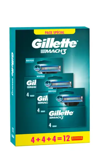 Carrefour Market Gillette lame mach 3 pack spécial offre
