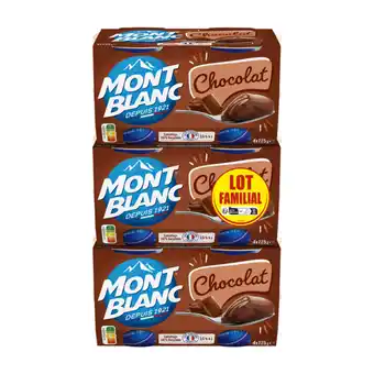 Carrefour Market Mont blanc crème dessert lot familial offre