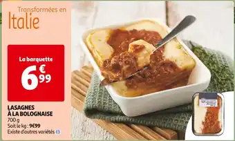 Auchan Supermarché Lasagnes à la bolognaise offre