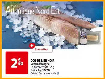 Auchan Supermarché Dos de lieu noir offre