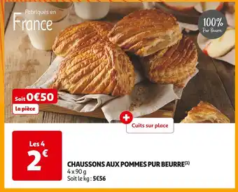 Auchan Supermarché Chaussons aux pommes pur beurre offre