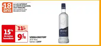 Auchan Supermarché Eristoff vodka offre