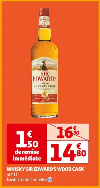 Sir edward's whisky wood cask