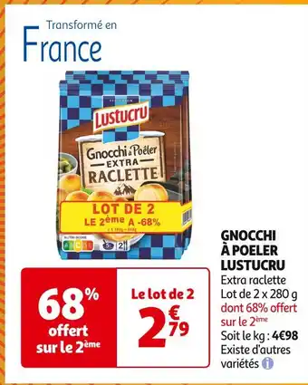 Auchan Supermarché Lustucru gnocchi à poeler offre