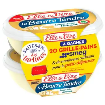Auchan Le beurre tendre elle & vire offre