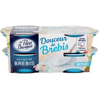 Auchan Douceur de brebis le petit basque offre