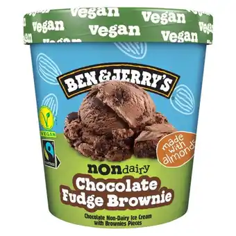 Auchan Glace en pot vegan chocolate fudge brownie ben & jerry's offre