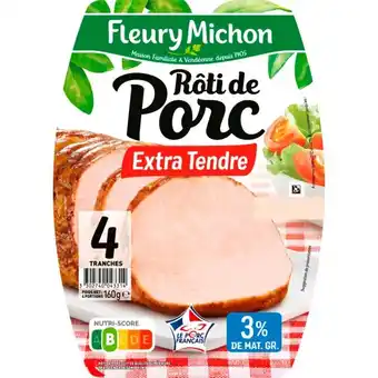 Auchan Rôti de porc fleury michon offre