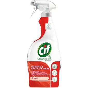 Auchan Spray nettoyant cuisine et salle de bain cif offre
