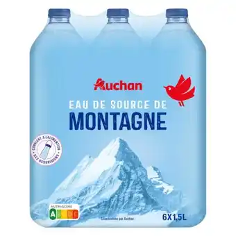 Auchan Eau de source de montagne auchan offre