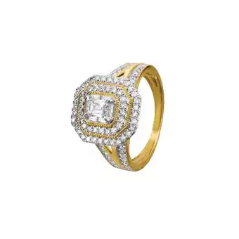 Auchan Bague or 750 millièmes rhodié et diamants 1 carat(1) offre