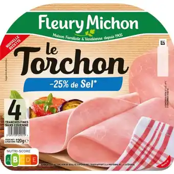 Auchan Jambon le torchon fleury michon offre