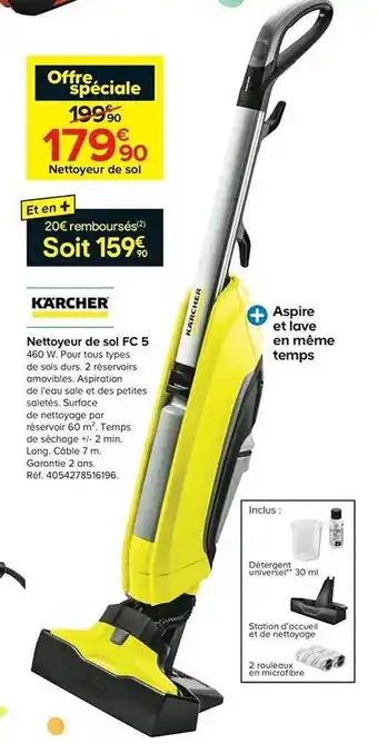Castorama Nettoyeur De Sol Fc 5 Kärcher offre