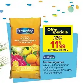 Terreau Agrumes Fertiligène