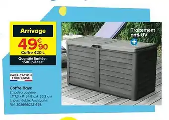 Castorama Coffre Baya offre