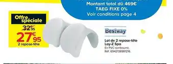 Castorama Lot De 2 Repose-tête Lay-z Spa Bestway offre