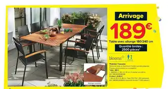 Mobilier Toscana : Table + Fauteuil