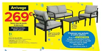 Castorama Salon Bas De Jardin Bali offre
