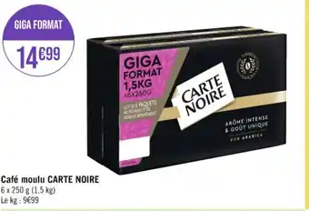 Casino Supermarchés Café moulu CARTE NOIRE offre